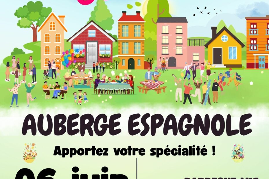 affiche de la fête des voisins du 06 juin 2025