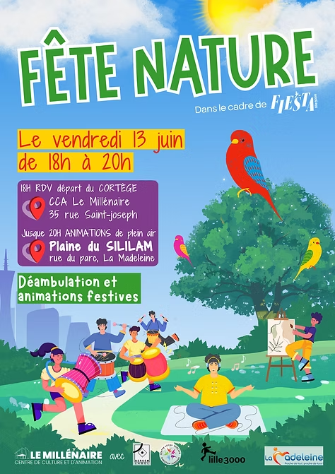 Fête de la nature, vendredi 13 juin 2025, dans le cadre de Lille 3000