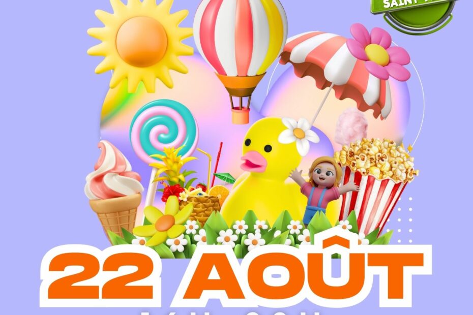Affiche Kermesse en famille du 22 aout 2025