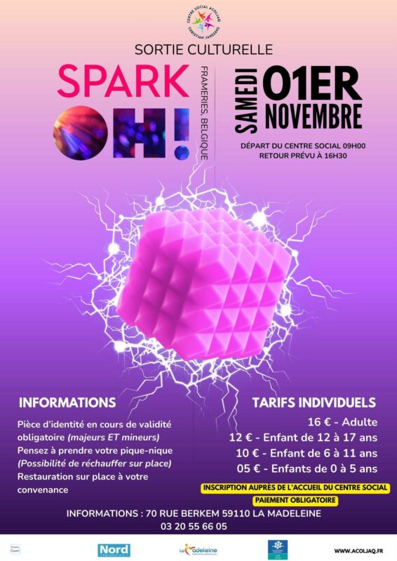 Sortie culturelle du 01 er novembre 2025 à Spark OH