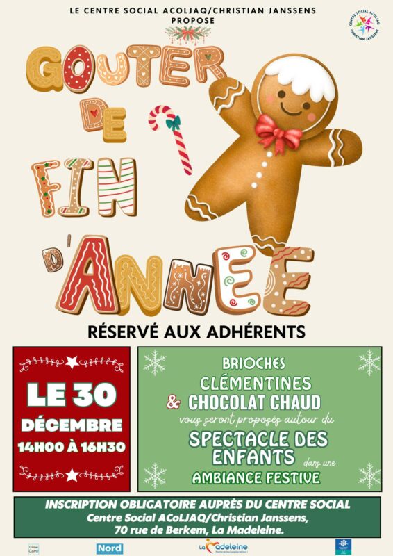 Gouter de fin d'année du 30 décembre 2025