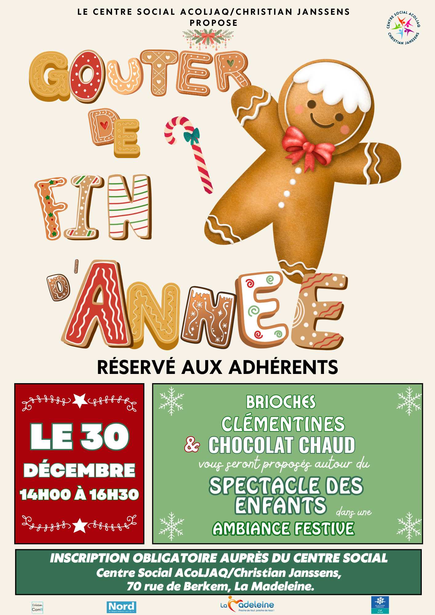 Gouter de fin d'année du 30 décembre 2025