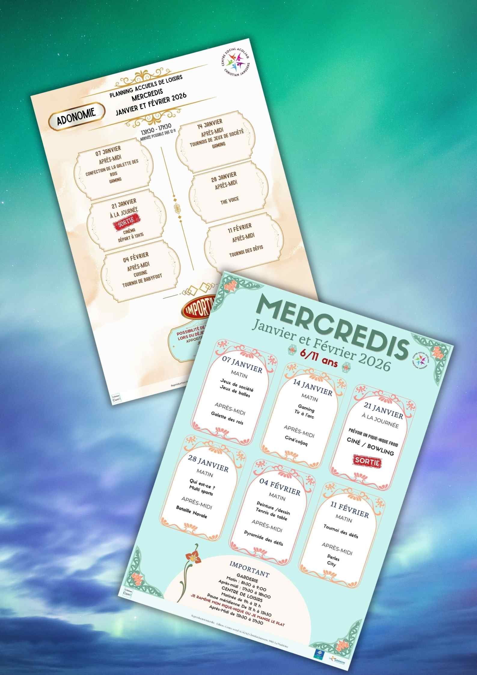 Mercredis ALSH janvier et février 2026