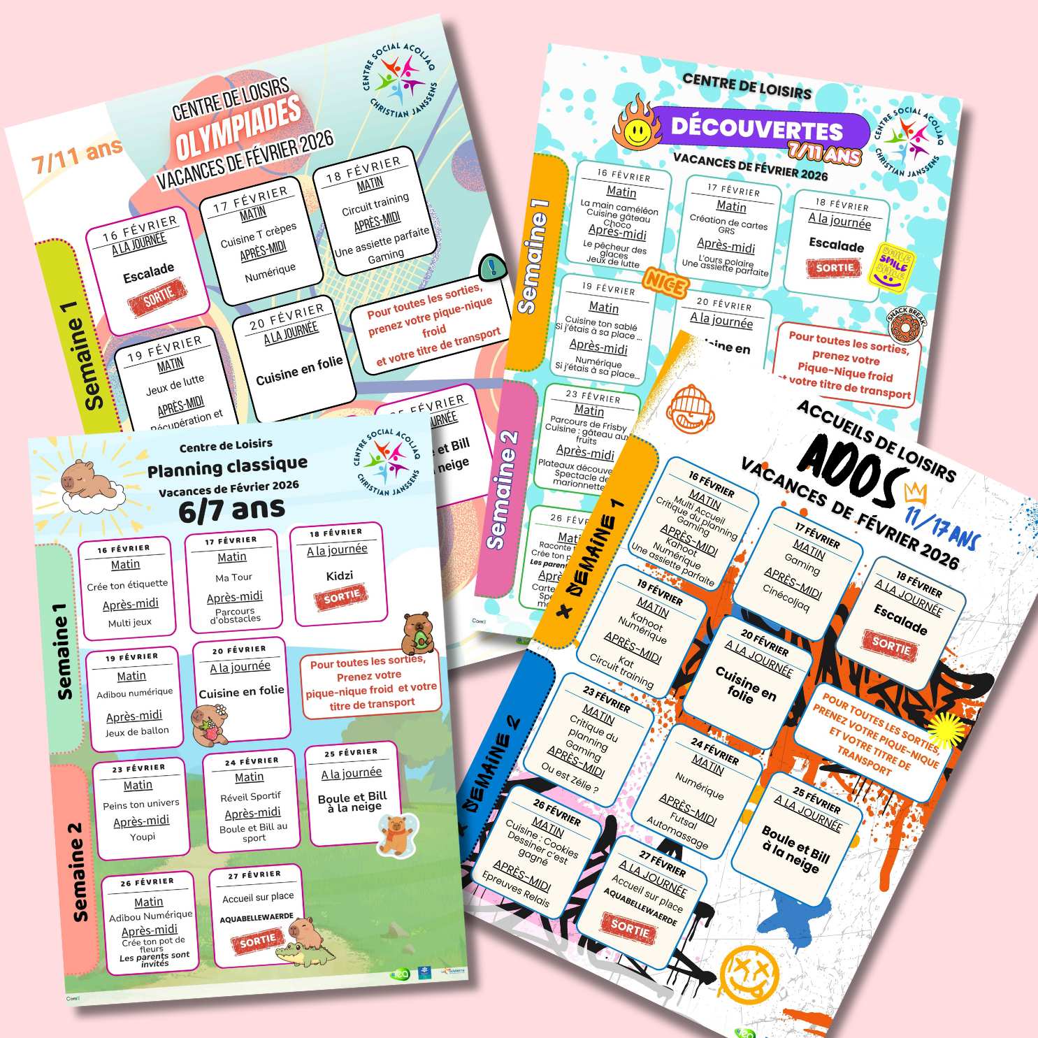 vacances février 2026