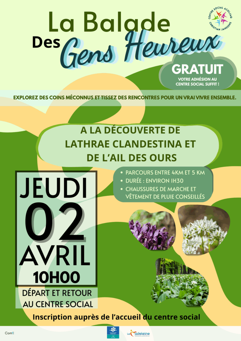 Balade des gens heureux du 2 avril 2026